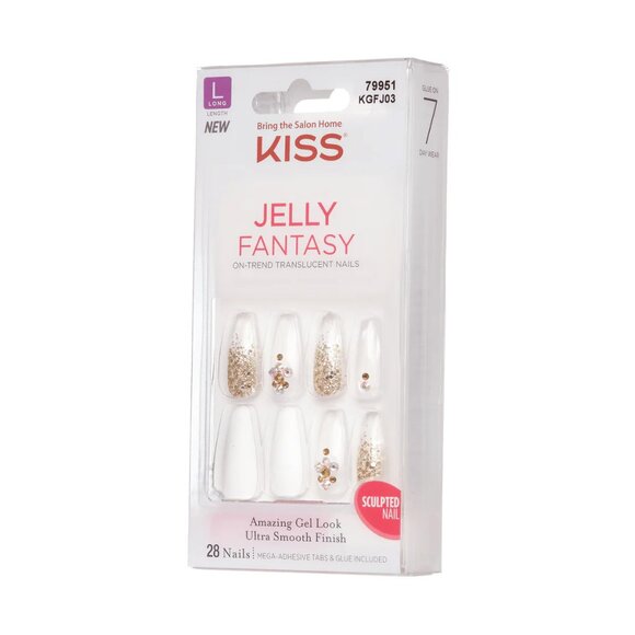 KISS Jelly Fantasy Nails - Jelly Pop. Stunning Wedding Nails for Brides. - Picture 5 of 7